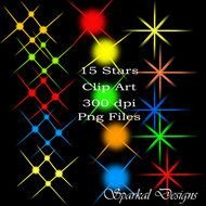 Christmas Star Scrapbooking Element Digital Collage