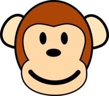 Happy Monkey At Clkercom Vector Online Royalty clipart