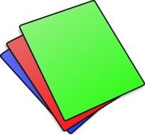 painted colorful notebooks