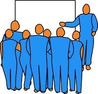 clipart of the man prepared Presentation