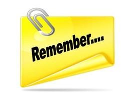 Yellow friendly reminder clipart