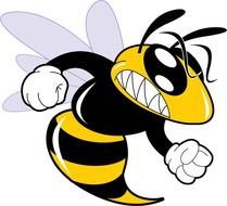 Cartoon Hornet drawing