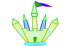 Castle Pink Fort Vector