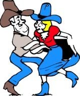 Country And Western Couple Dancing Men