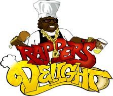 rappers delight, banner with dark skin chief cook