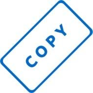 Clip art of copy sign