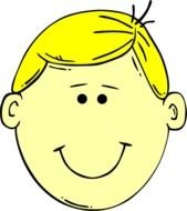 Blond Hair Boy At Clkercom Vector Online Royalty