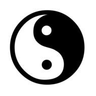 Ying Yang Symbol drawing