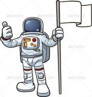 Cartoon Astronaut Characters Vectors