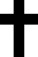 black cross as a graphic image