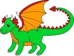 Little Green Dragon drawing