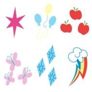 Clipart of little ponies marks