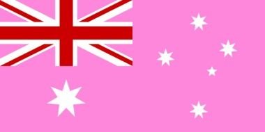 pink british flag drawing