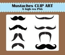 Mustache Png Transparent Instant Dl Mustaches Clip
