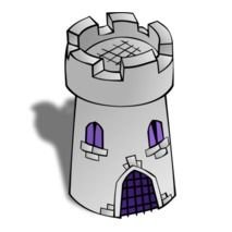 medieval stone Watchtower, Vector