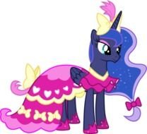clipart of the my little pony princess luna dress