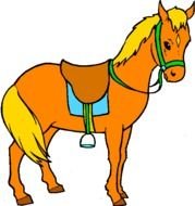 Pony Clip Art drawing