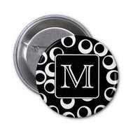 Black And White Monogram Design This Features A