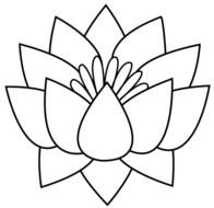 Lotus Flower Line Art Free