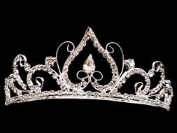 Prom Queen Crown Wedding Bridal Princess Brilliant Crystal