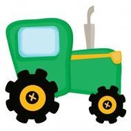 Green Tractor Art Panda Free Images