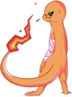 hera with fire on the tail