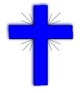 Pink Communion Cross Clip Art Blue 2svg