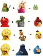 Are The Angry Birds Muppet Love Children clipart