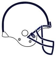 Drawing of the american football helmet clipart