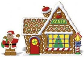 drawing of Christmas Gingerbread House