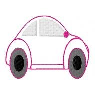 Cute Beetle Car Mini Felt Applique