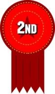 Clipart of 2nd Place ribbon