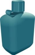 blue water container