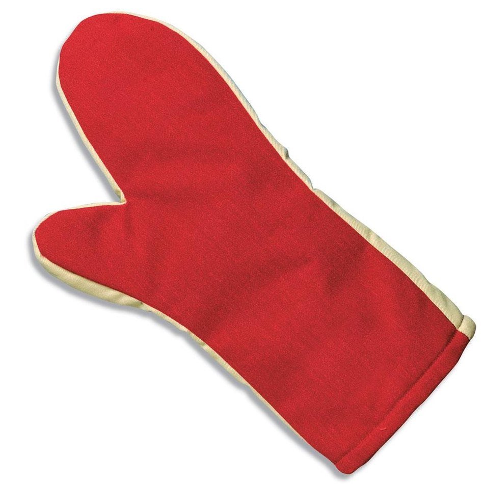 red Oven Mitt