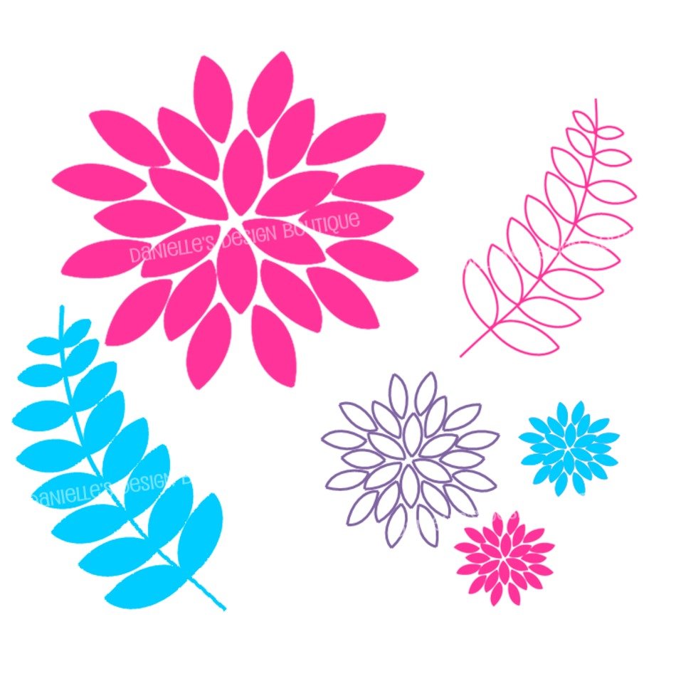 Funky Flowers clipart