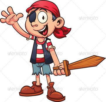 Cartoon Pirate 8086628 Stock Vector Characters Standing Smiling