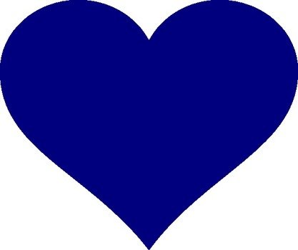 Navy Heart At Clkercom Vector Online Royalty