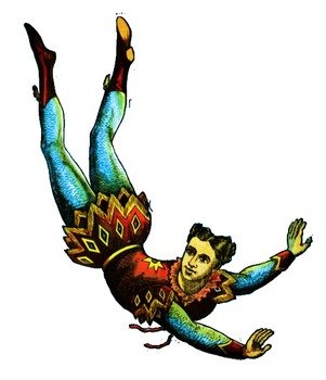 Graphics Free Of An Acrobat From A Vintage Circus Bill