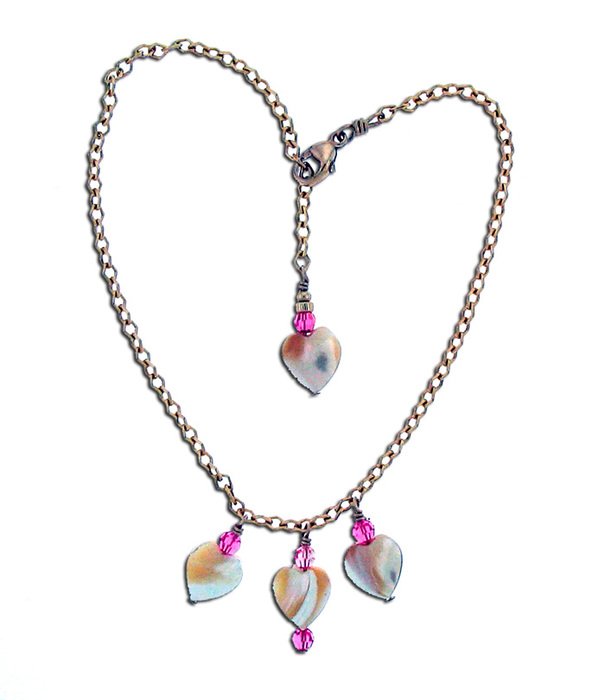 jewelry with hearts for a girl