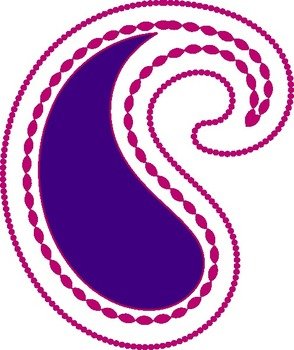 Paisley Pink Purple At Clkercom Vector Online