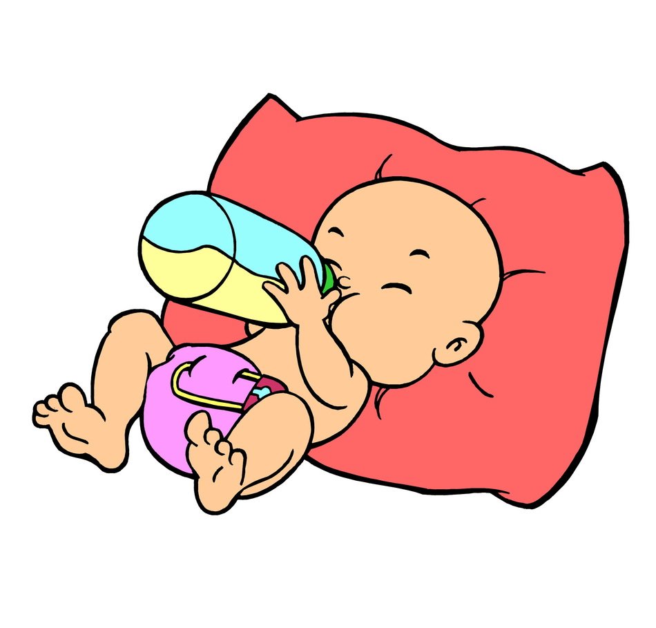 clipart of the eating baby