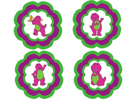 Template Barney Footprints Cake Ideas And Designs