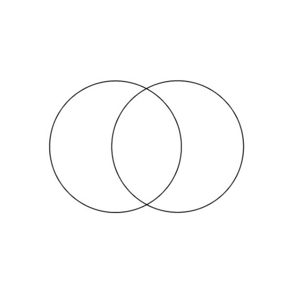 two rings drawing