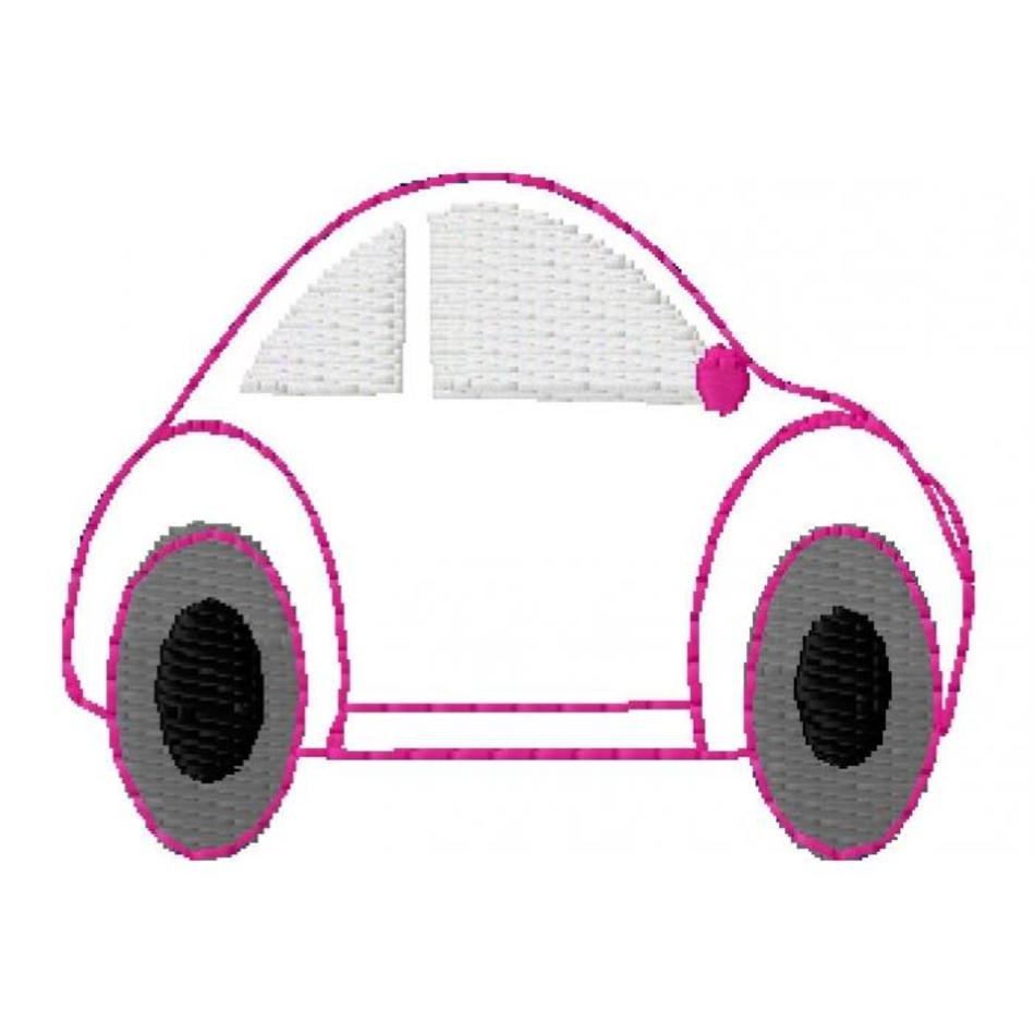 Cute Beetle Car Mini Felt Applique