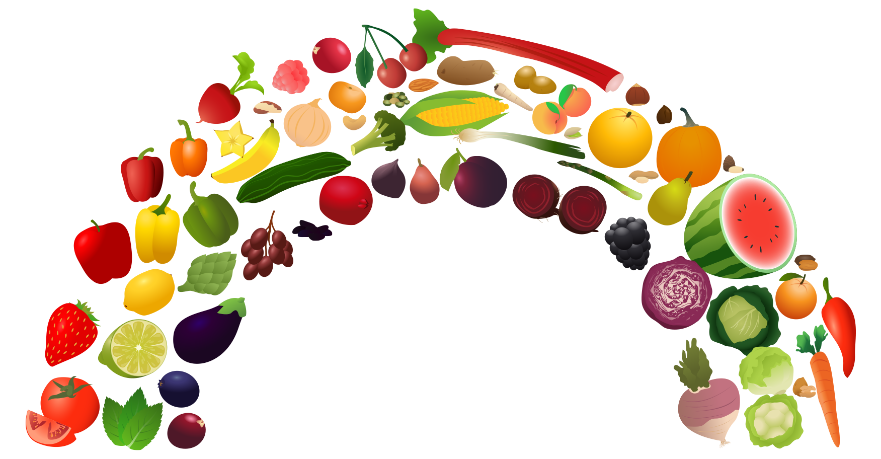 Clipart Of The Lots Of Healthy Food Free Image Download