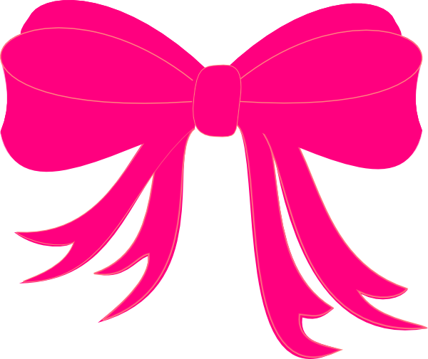 Pink Bow drawing free image download
