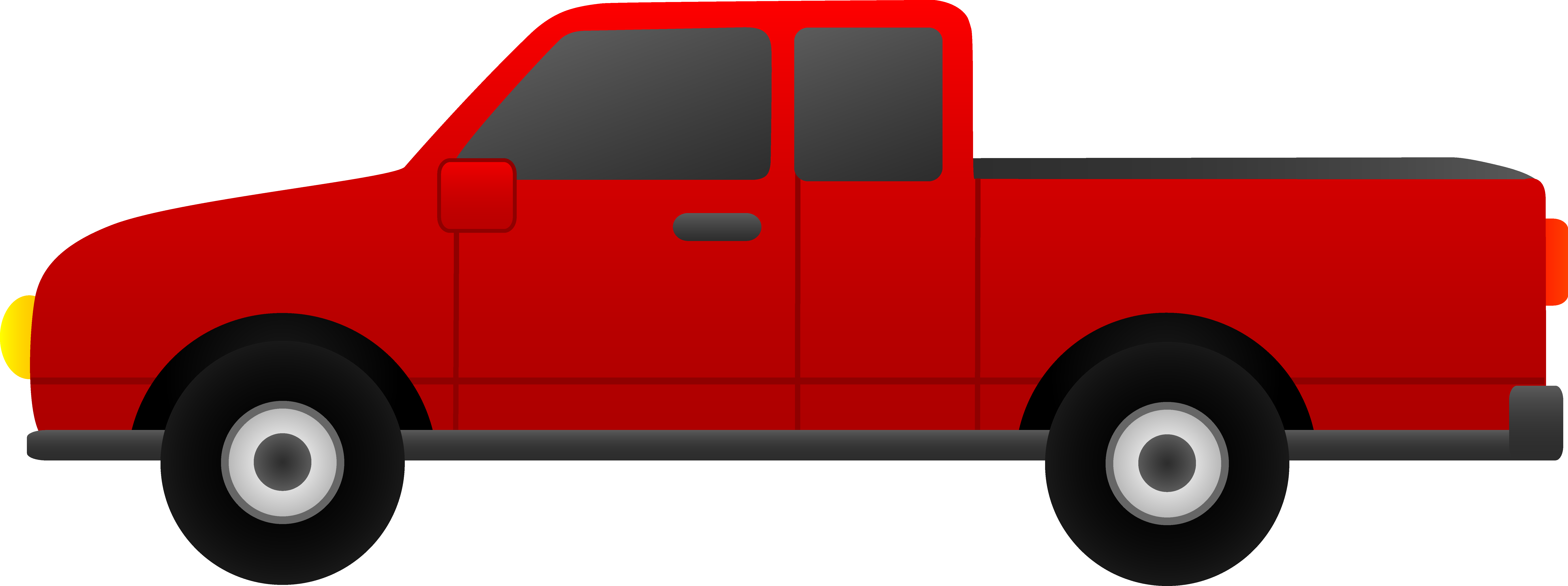 Red Pickup Truck, drawing free image download