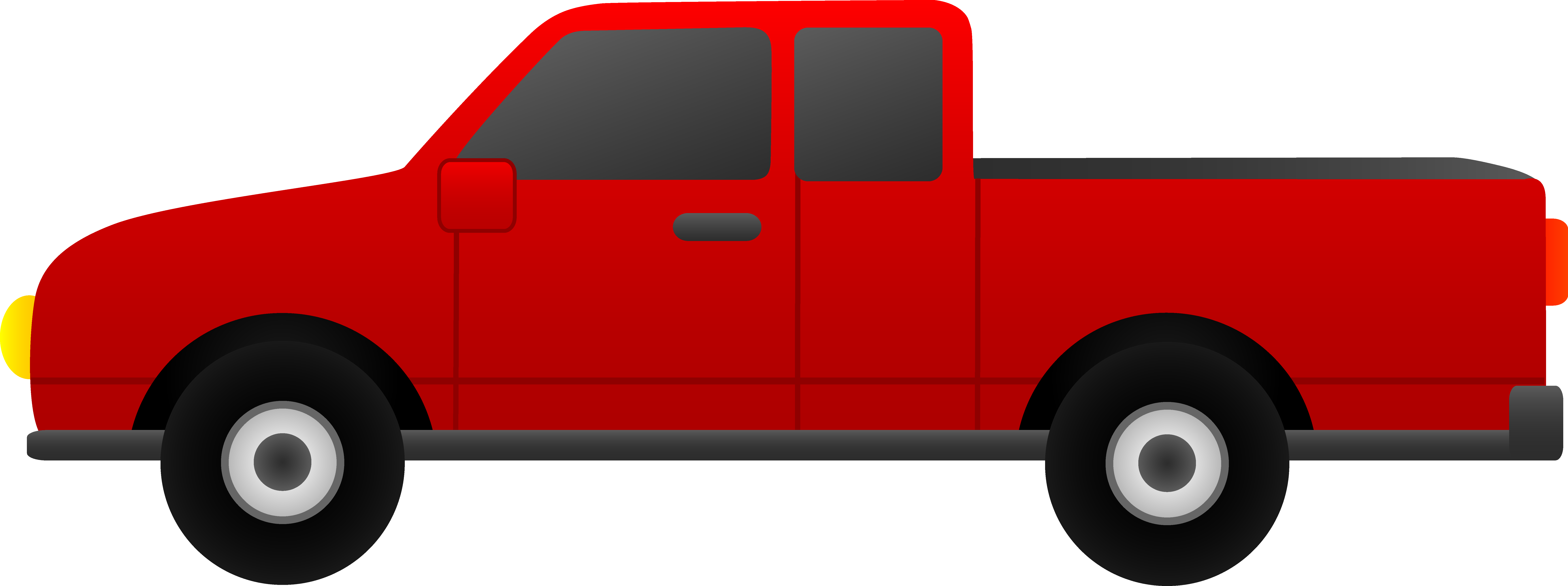 Red Pickup Truck Drawing Free Image Download