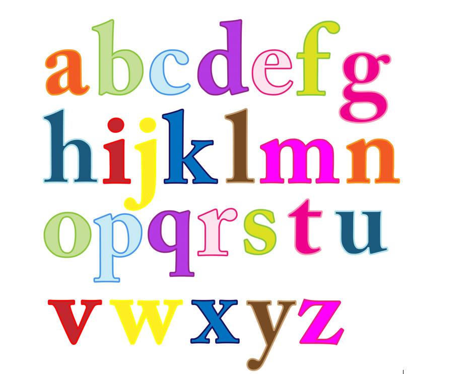 CLIP ART of the colorful ALPHABET free image download