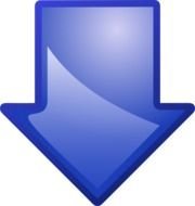 Arrow Blue Down Clip Art 117459 Hightpng